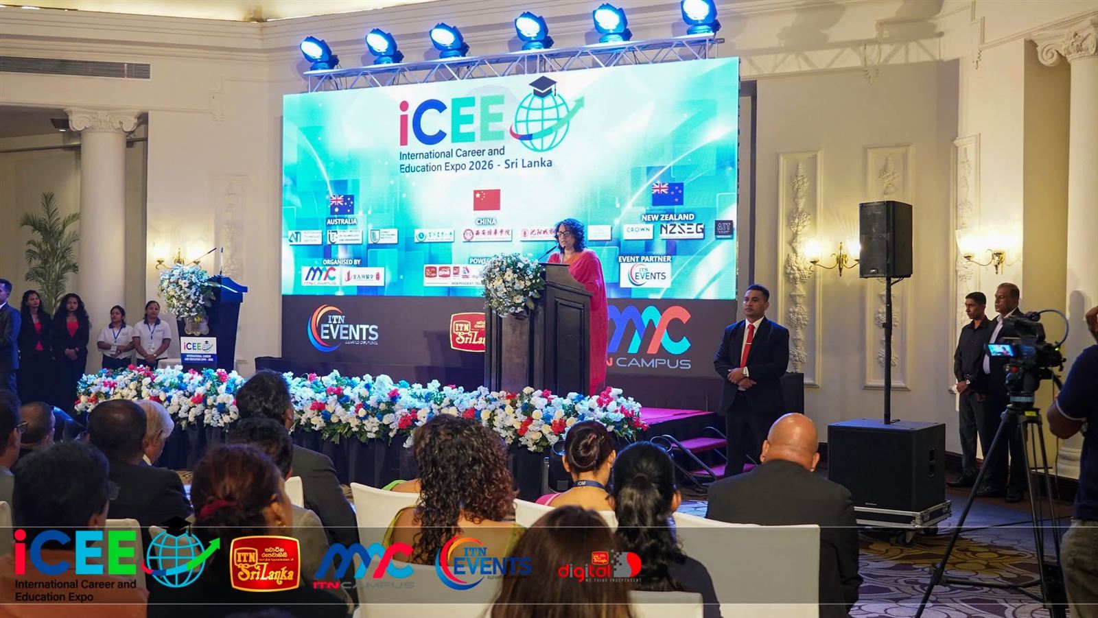 The opening ceremony in the Jubilee Ballroom.